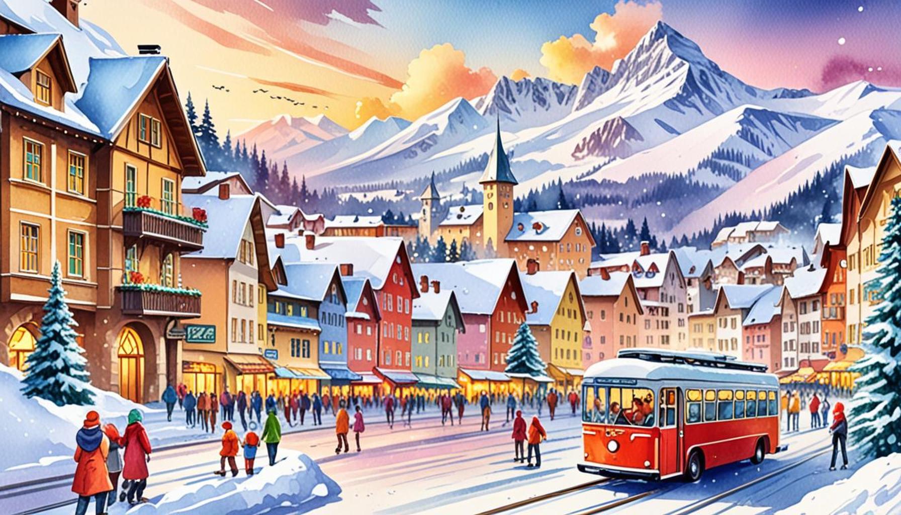 Winter Attractions: Travel Itineraries for Ski Destinations and Christmas Festivities