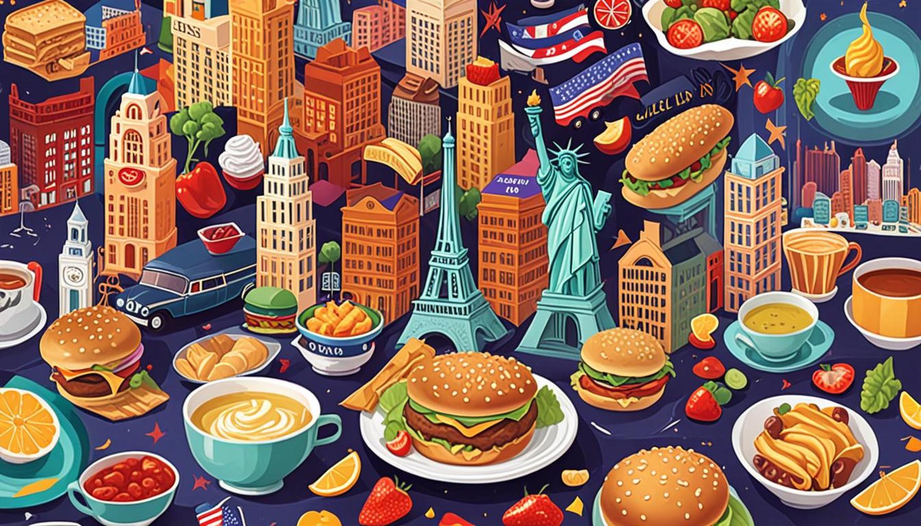 Gastronomic Itineraries in Iconic American Cities